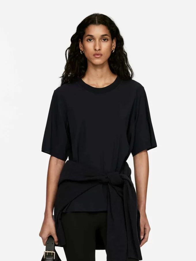 Silke-crepe T-shirt