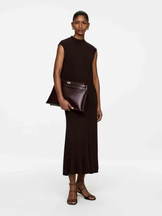 Skuldertaske i læder