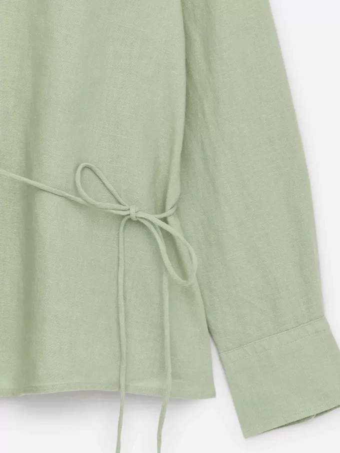 Slå om linned skjorte