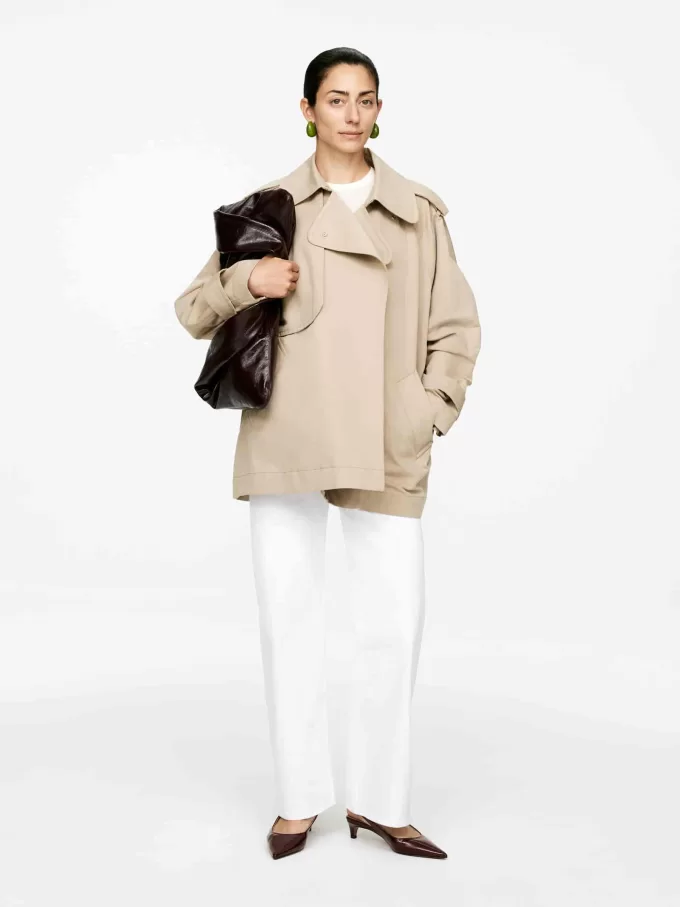 Slingback læder pumper