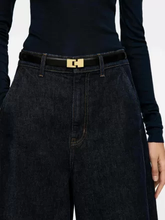 Spænde læderbælte