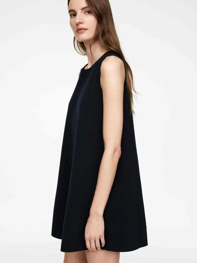 Strikket A-line kjole