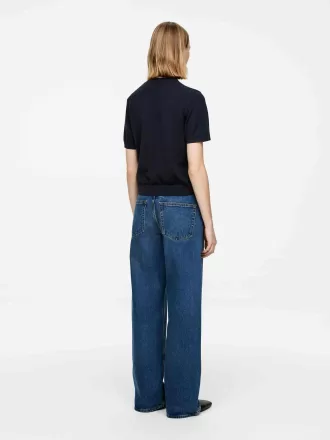 Strikket T-shirt i Merinould