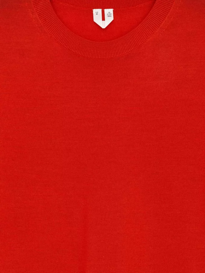 Strikket T-shirt i Merinould Strikket T-shirt i Merinould