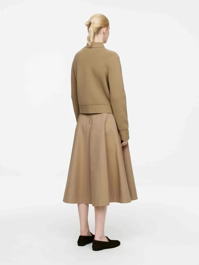 Strikket bomuldsjakke