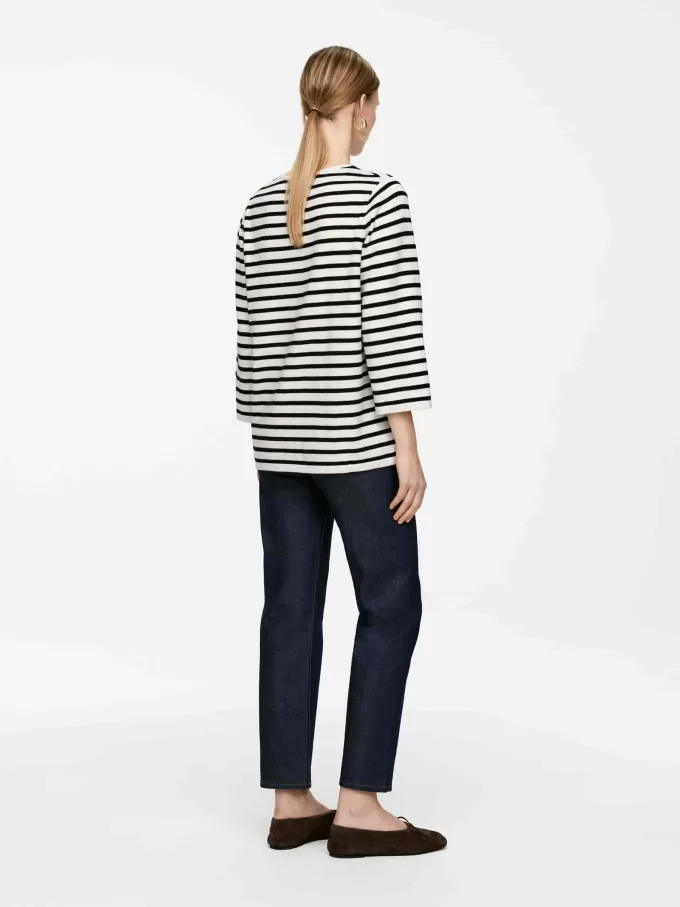 Strikket bomuldstrøje Strikket bomuldstrøje