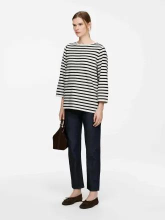 Strikket bomuldstrøje