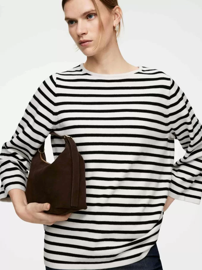 Strikket bomuldstrøje Strikket bomuldstrøje