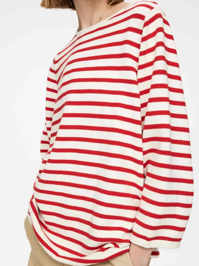 Strikket bomuldstrøje Strikket bomuldstrøje