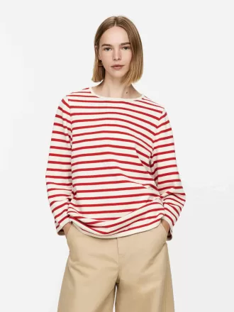 Strikket bomuldstrøje