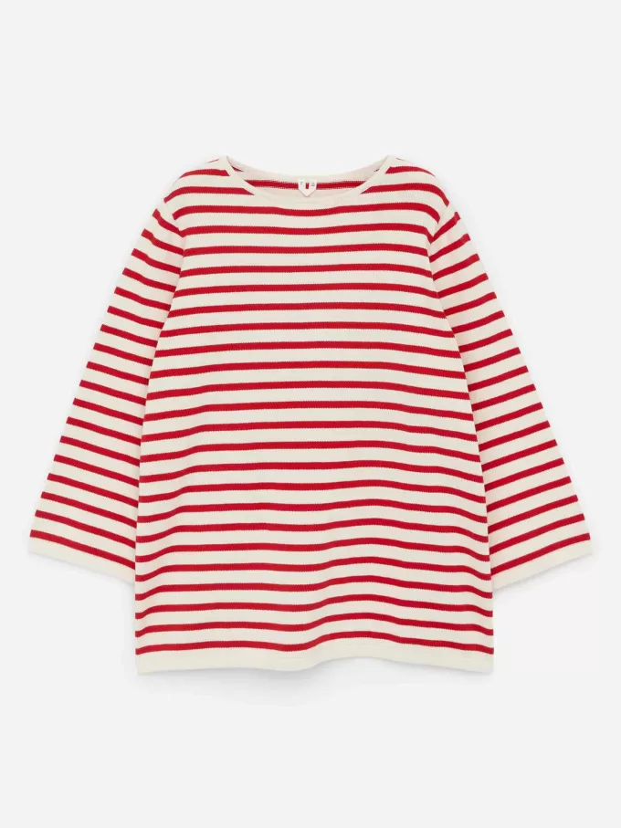 Strikket bomuldstrøje Strikket bomuldstrøje