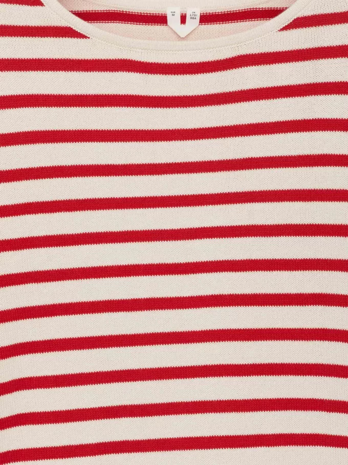 Strikket bomuldstrøje Strikket bomuldstrøje