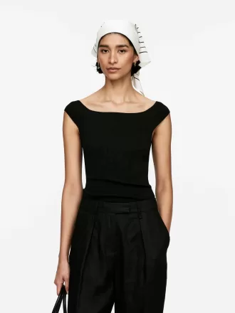 Strikket off-shoulder top