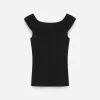 Strikket off-shoulder top