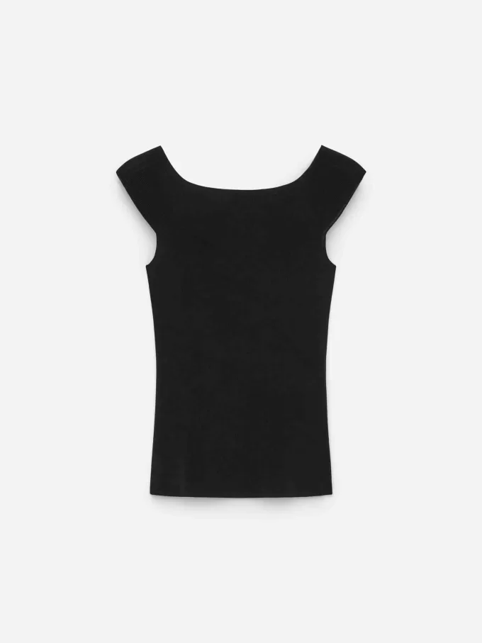 Strikket off-shoulder top