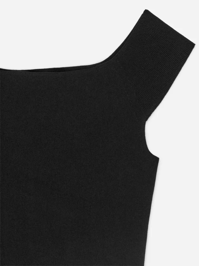Strikket off-shoulder top