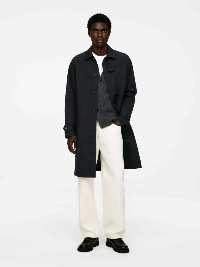 2-i-1 mellemlængde bilfrakke