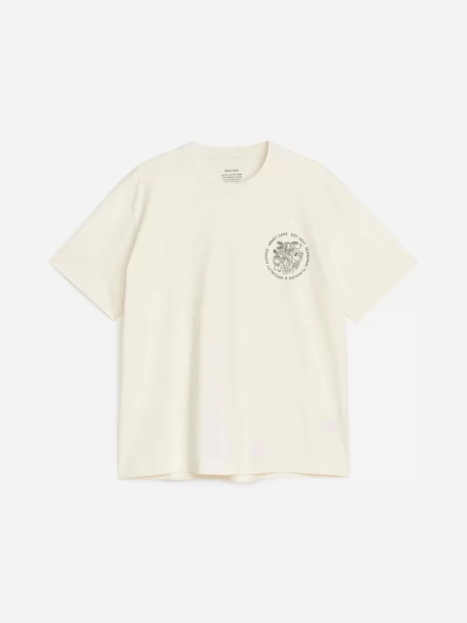 ARKET CAFÉ T-shirt med tryk