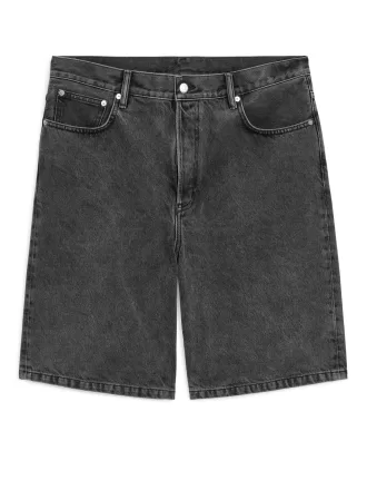 Afslappede denimshorts