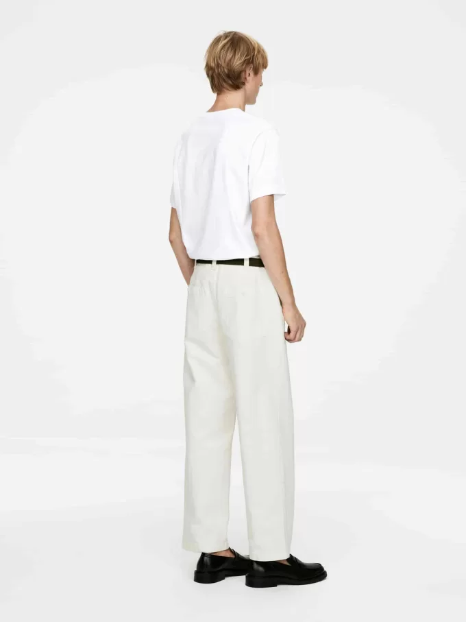 Afslappede lærredsbukser