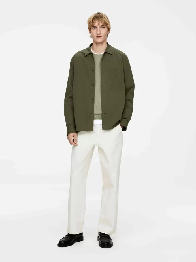 Afslappede lærredsbukser