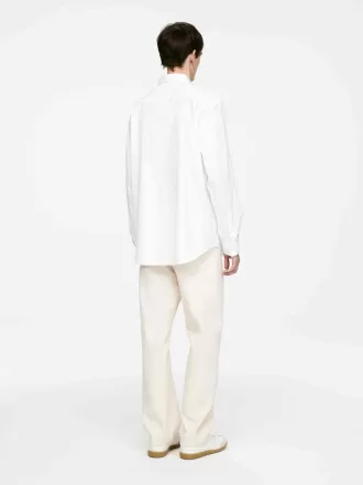 Afslappet Poplin skjorte