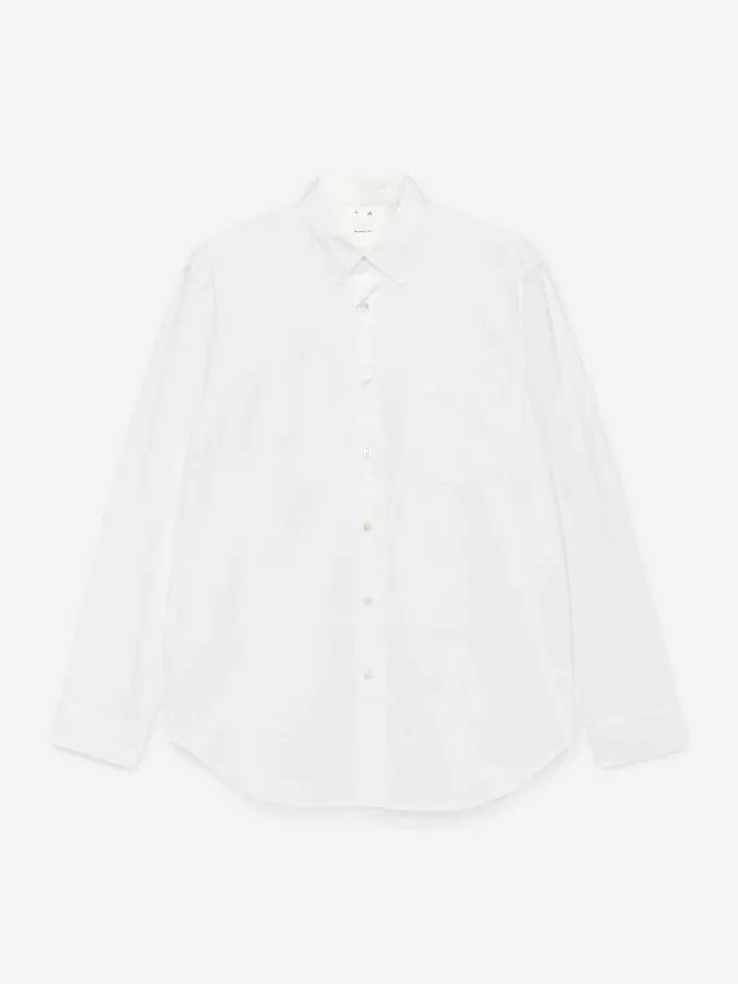 Afslappet Poplin skjorte