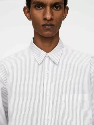 Afslappet Poplin skjorte