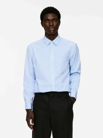 Afslappet Poplin skjorte