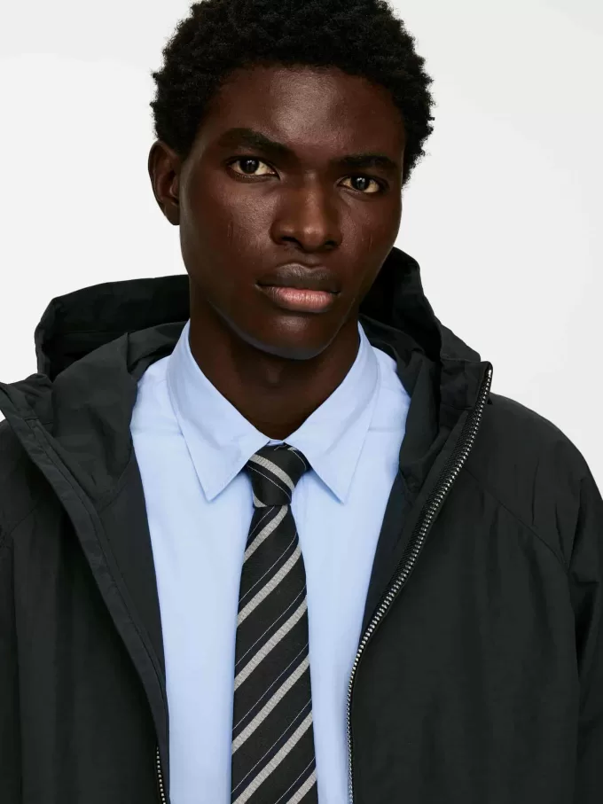 Afslappet Poplin skjorte