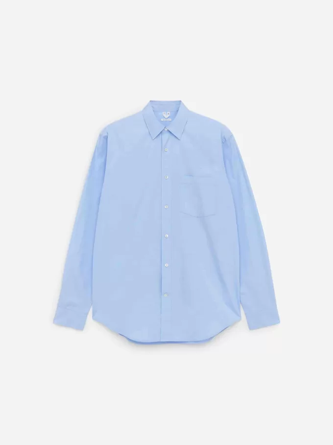 Afslappet Poplin skjorte