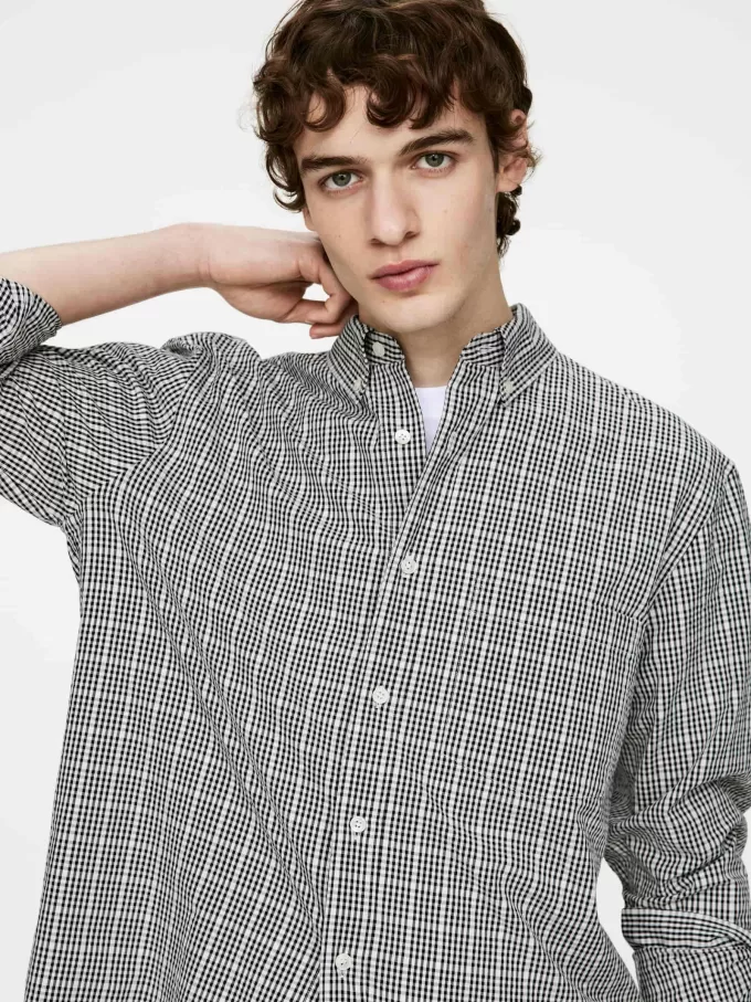 Afslappet Seersucker-skjorte