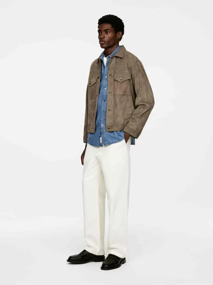 Afslappet denimskjorte