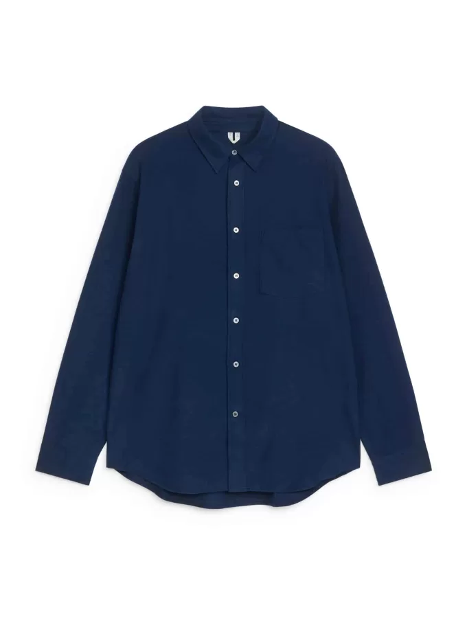 Afslappet flannelskjorte