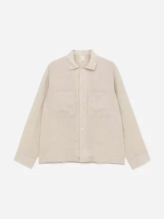 Afslappet linnedskjorte