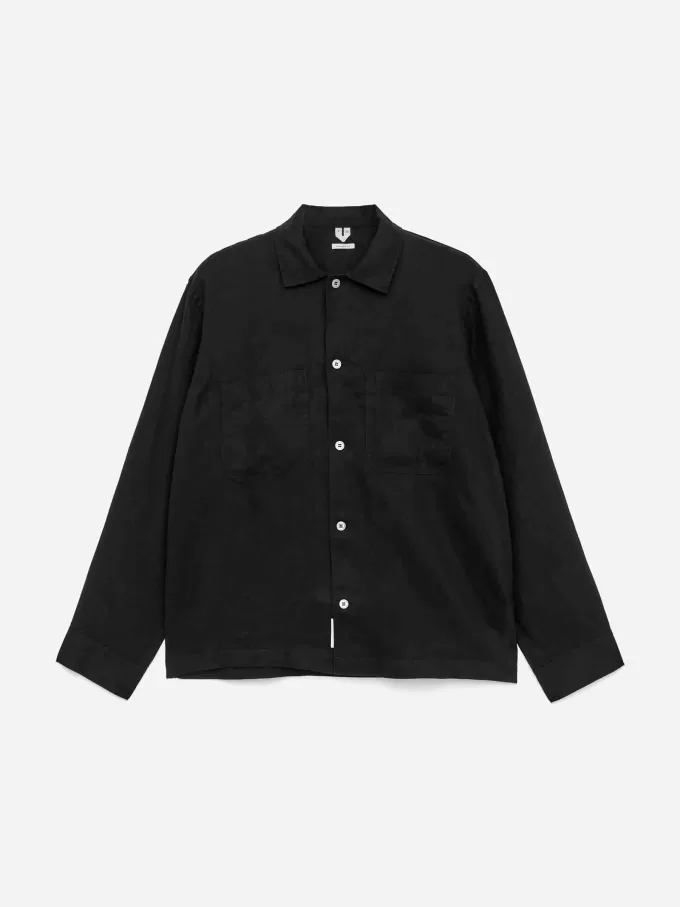 Afslappet linnedskjorte