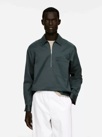 Afslappet pop-over skjorte