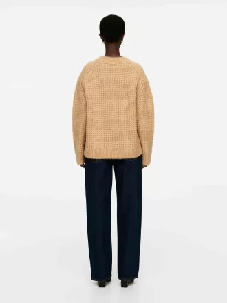 Afslappet uld-alpaka jumper