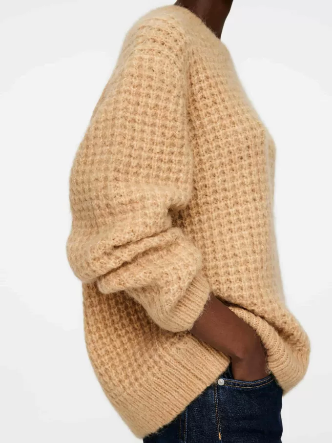 Afslappet uld-alpaka jumper