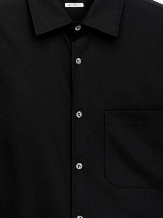 Afslappet uldblandingsskjorte Afslappet uldblandingsskjorte