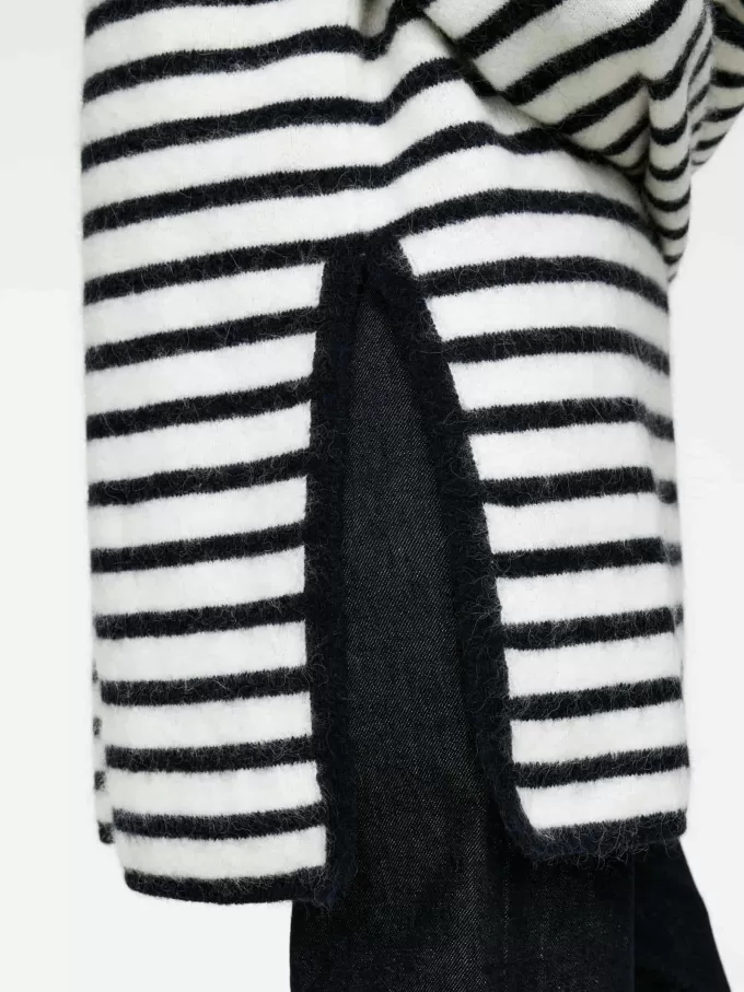 Alpaca-uld blanding skorstenstrøje