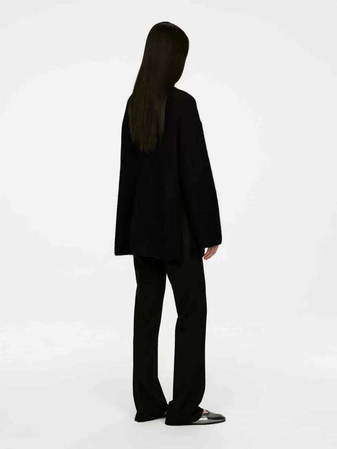 Alpaca-uld blanding skorstenstrøje Alpaca-uld blanding skorstenstrøje