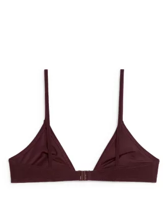 Bikinitop med perledetaljer