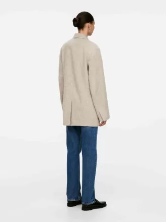 Blazer i børstet uld