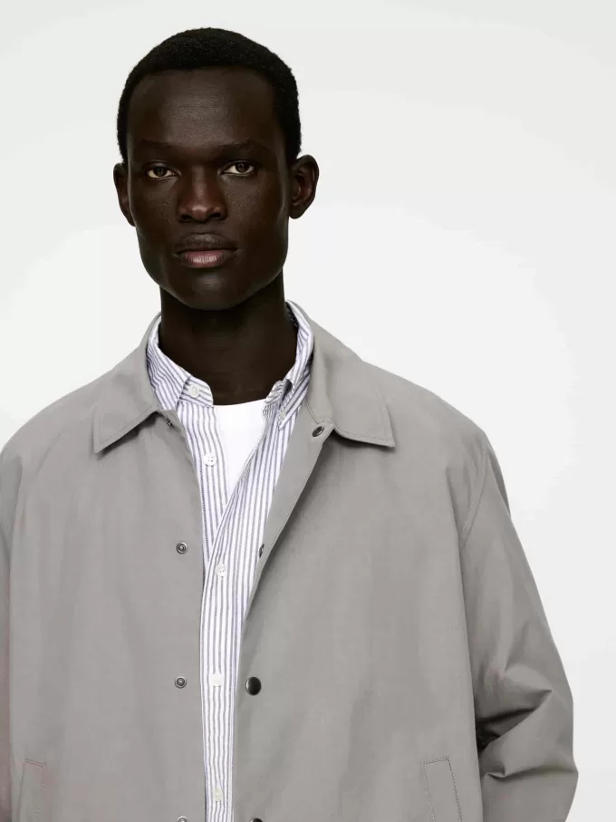 Bomuldsblanding skjortejakke Bomuldsblanding skjortejakke