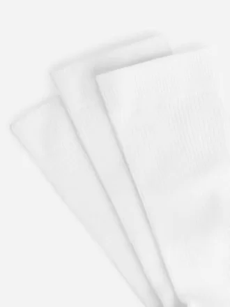 Bomuldsribsokker sæt med 3 stk