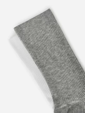 Bomuldsribssokker sæt med 5 stk