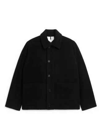 Boxy uldblandingsjakke