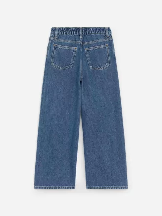 Brede denimbukser