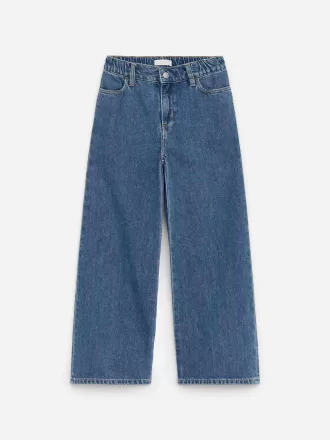 Brede denimbukser